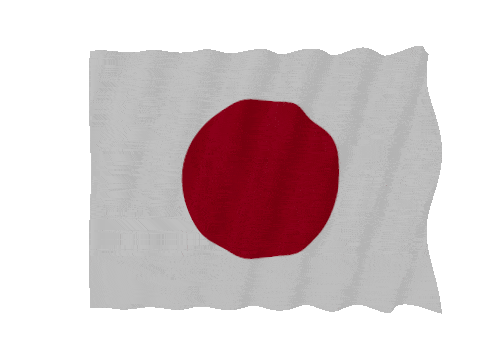 Japan Fast Wave animated flag GIF