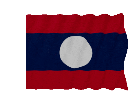 Laos Fast Wave animated flag GIF