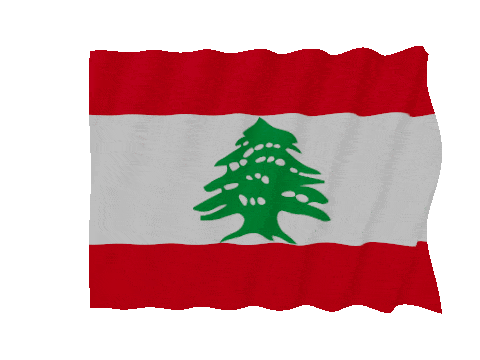 Lebanon Fast Wave animated flag GIF