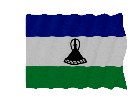 Lesotho Fast Wave animated flag GIF