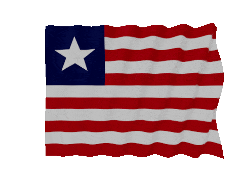 Liberia Fast Wave animated flag GIF
