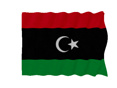 Libya Fast Wave animated flag GIF