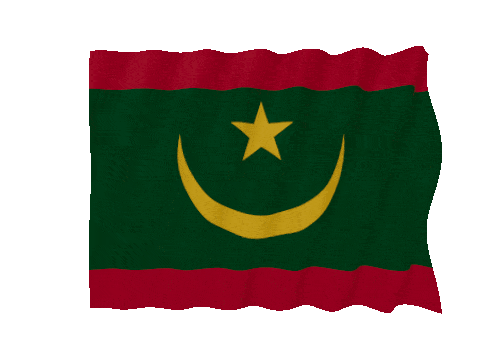 Mauritania Fast Wave animated flag GIF