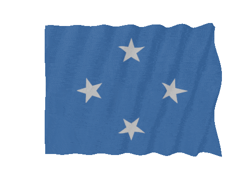 Micronesia Fast Wave animated flag GIF