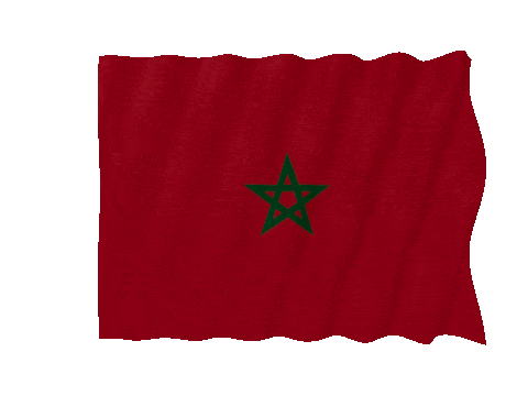 Morocco Fast Wave animated flag GIF