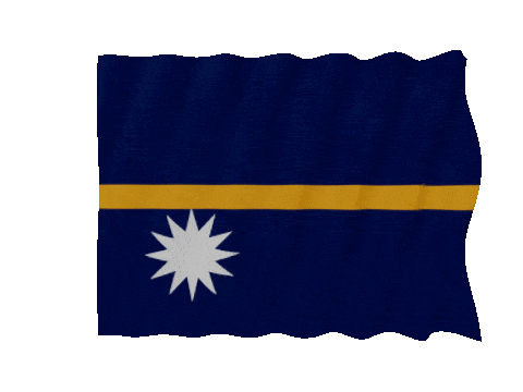 Nauru Fast Wave animated flag GIF