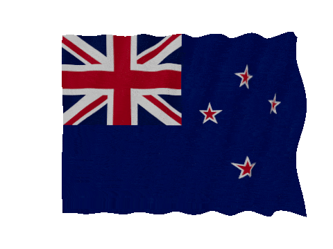 New Zealand Fast Wave animated flag GIF