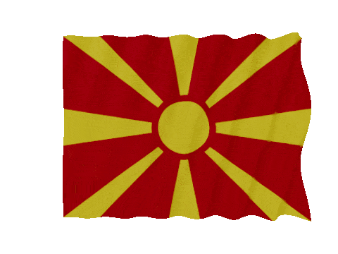 North Macedonia Fast Wave animated flag GIF