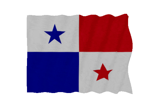 Panama Fast Wave animated flag GIF