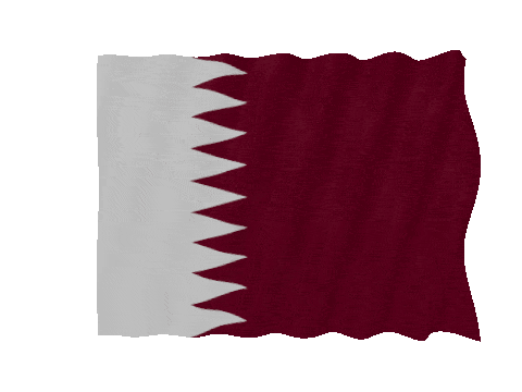 Qatar Fast Wave animated flag GIF