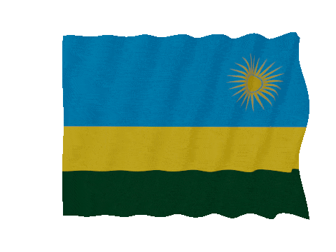 Rwanda Fast Wave animated flag GIF