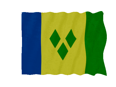 Saint Vincent And The Grenadines Fast Wave animated flag GIF