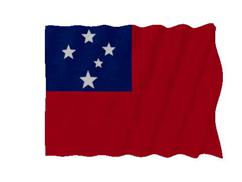 Samoa Fast Wave animated flag GIF