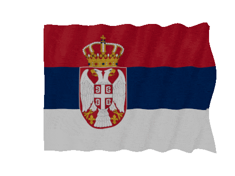 Serbia Fast Wave animated flag GIF