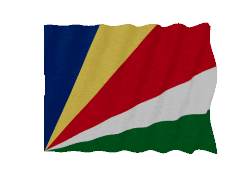 Seychelles Fast Wave animated flag GIF