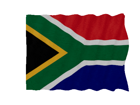 South Africa Fast Wave animated flag GIF