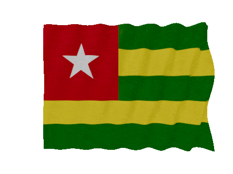 Togo Fast Wave animated flag GIF