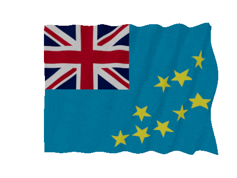 Tuvalu Fast Wave animated flag GIF