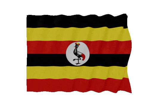 Uganda Fast Wave animated flag GIF