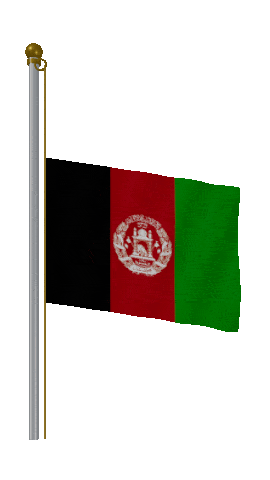 Afghanistan Half Mast animated flag GIF
