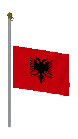 Albania Half Mast animated flag GIF