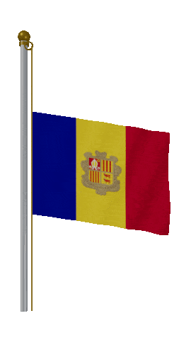 Andorra Half Mast animated flag GIF