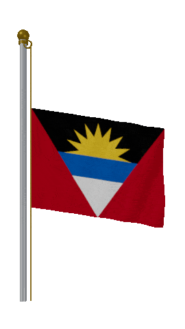 Antigua And Barbuda Half Mast animated flag GIF