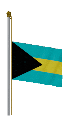 Bahamas Half Mast animated flag GIF