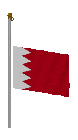 Bahrain Half Mast animated flag GIF