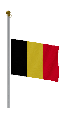 Belgium Half Mast animated flag GIF