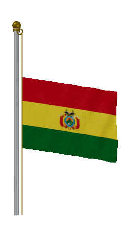 Bolivia Half Mast animated flag GIF
