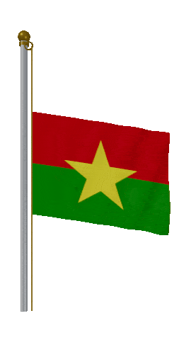 Burkina Faso Half Mast animated flag GIF