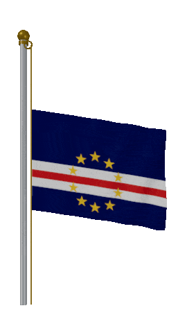 Cape Verde Half Mast animated flag GIF