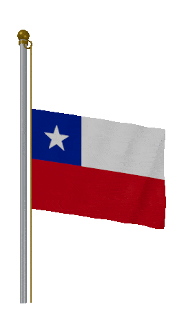 Chile Half Mast animated flag GIF