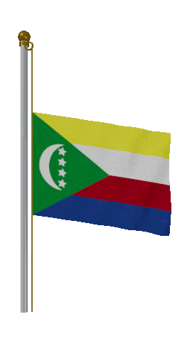 Comoros Half Mast animated flag GIF