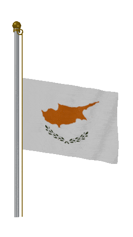Cyprus Half Mast animated flag GIF
