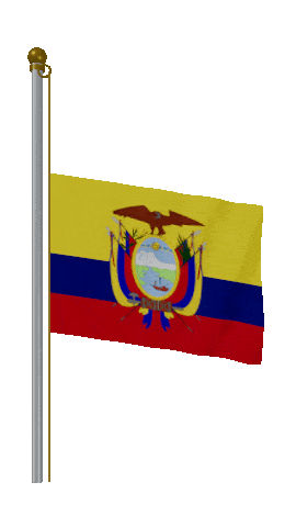 Ecuador Half Mast animated flag GIF