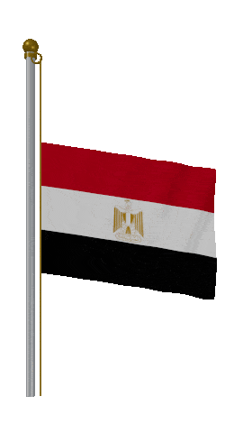 Egypt Half Mast animated flag GIF