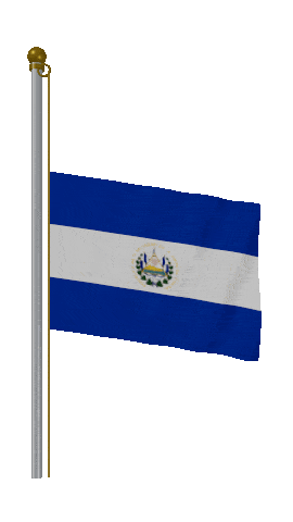 El Salvador Half Mast animated flag GIF