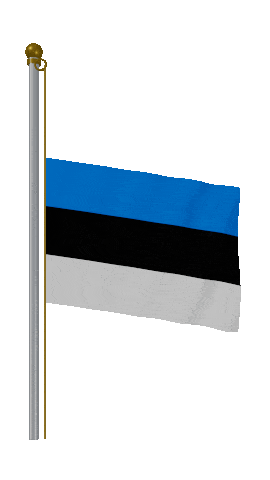 Estonia Half Mast animated flag GIF