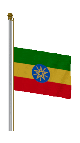 Ethiopia Half Mast animated flag GIF