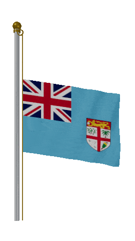 Fiji Half Mast animated flag GIF