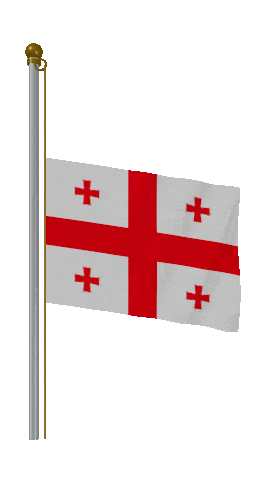 Georgia Half Mast animated flag GIF