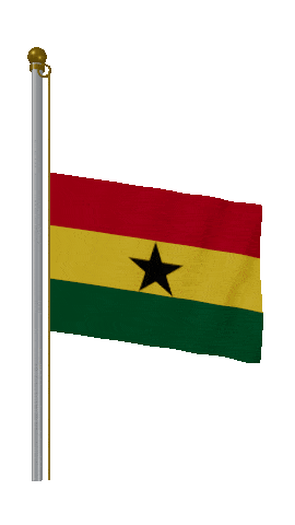 Ghana Half Mast animated flag GIF