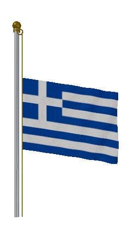 Greece Half Mast animated flag GIF