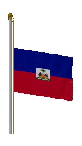 Haiti Half Mast animated flag GIF