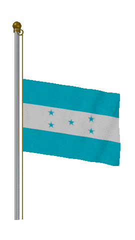 Honduras Half Mast animated flag GIF