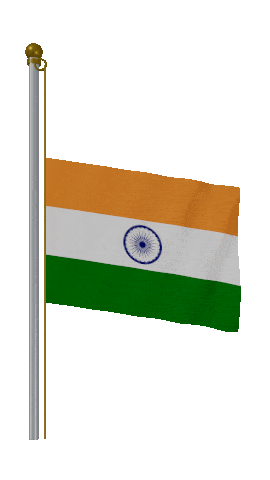 India Half Mast animated flag GIF