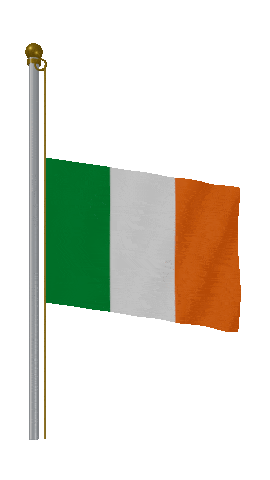 Ireland Half Mast animated flag GIF