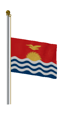 Kiribati Half Mast animated flag GIF